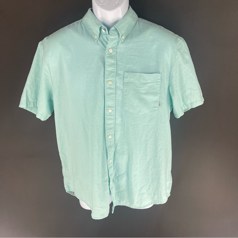 Vans Men’s Green Button Shirt M